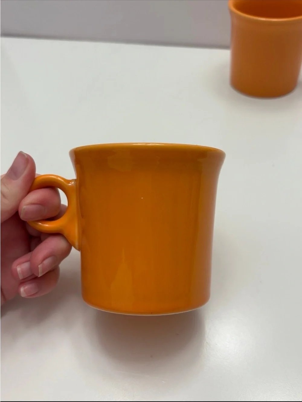 Set of Homer Laughlin  Fiesta fiestaware classic ring-handle mugs